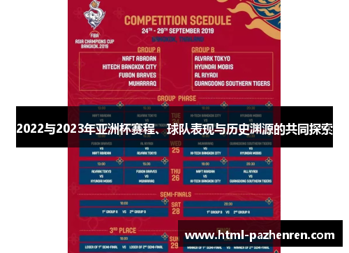 2022与2023年亚洲杯赛程、球队表现与历史渊源的共同探索